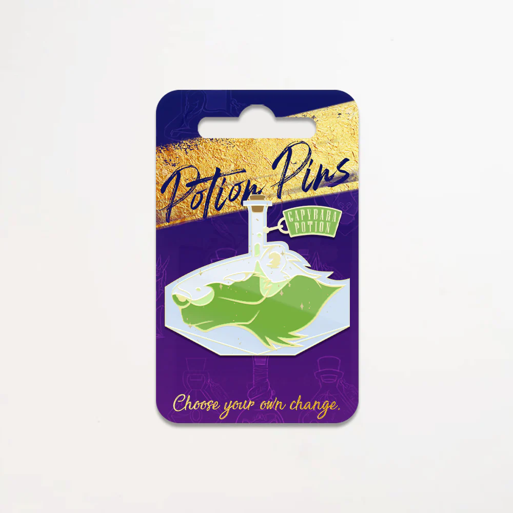 Capybara Potion Pin