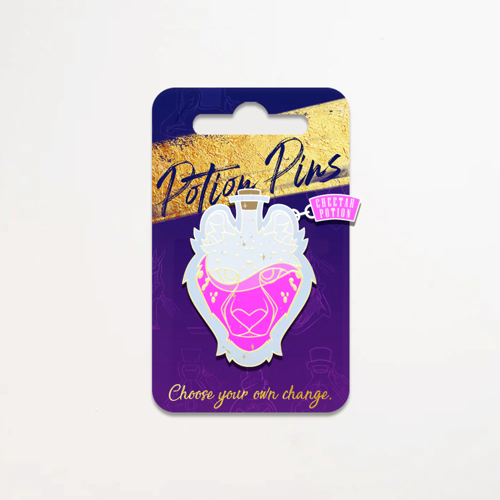 Cheetah Potion Pin