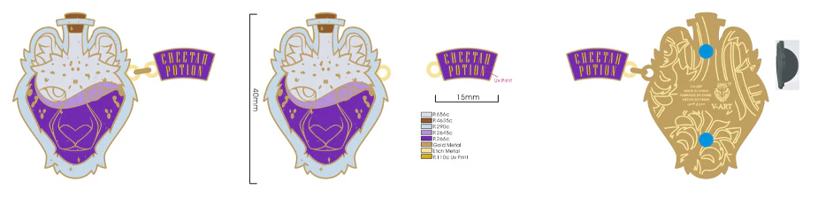 Cheetah Potion Pin - Image 2