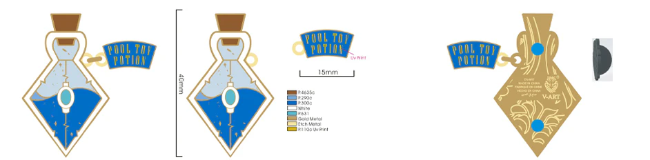 Pool Toy Potion Pin - Image 2